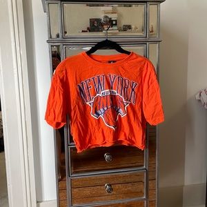 Vintage New York knicks crop t, purchased at topshop